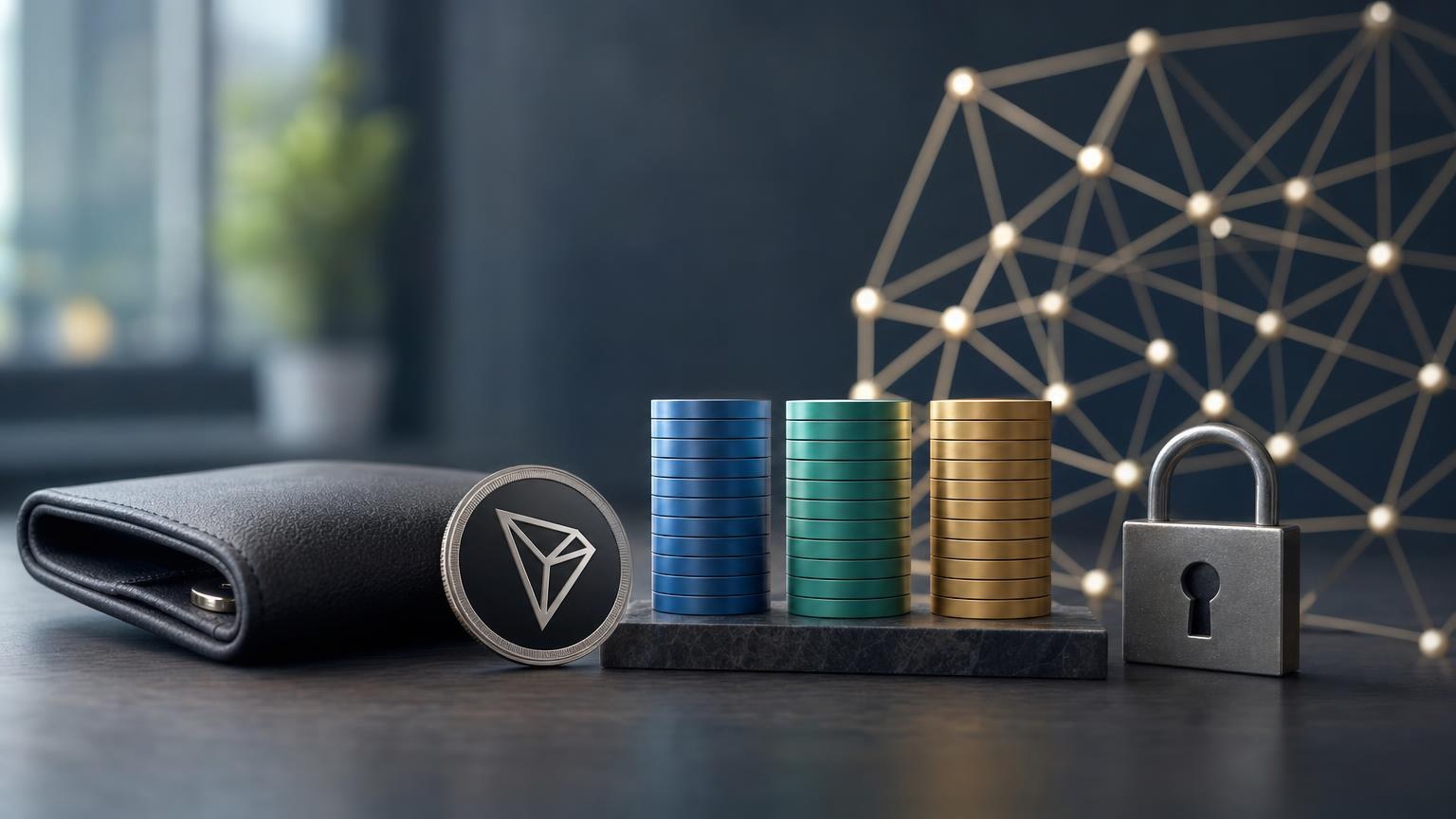 TRX moving between a wallet and an exchange while TRON Bandwidth, Energy, transaction status, and network fees are checked